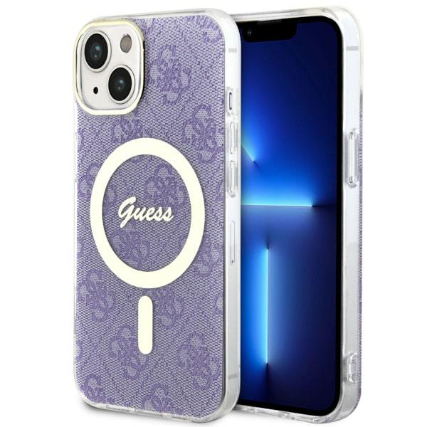 Guess 4G MagSafe - Coque pour iPhone 14 Plus (Violet) - 3666339127206