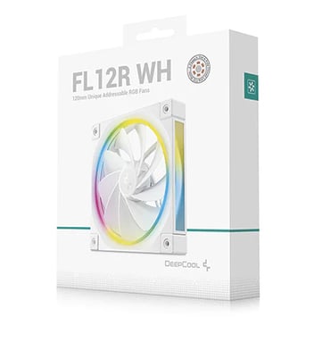 DeepCool FL12R Boitier PC Ventilateur 12 cm Blanc 1 pièce(s)