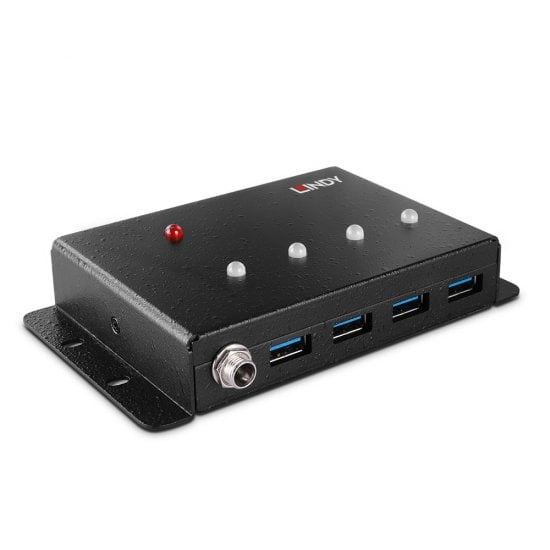 Lindy 43374 hub & concentrateur USB 3.2 Gen 1 3.1 Gen 1 Type B 5000 Mbit/ Neuf