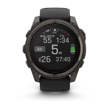Garmin fenix 8 3,56 cm (1.4'') 51 mm Digital 280 x 280 Pixeles Pantalla táctil Titanio Wifi GPS (satélite)