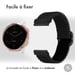 imoshion Bracelet en nylon élastique - Connexion universelle 18 mm - Noir