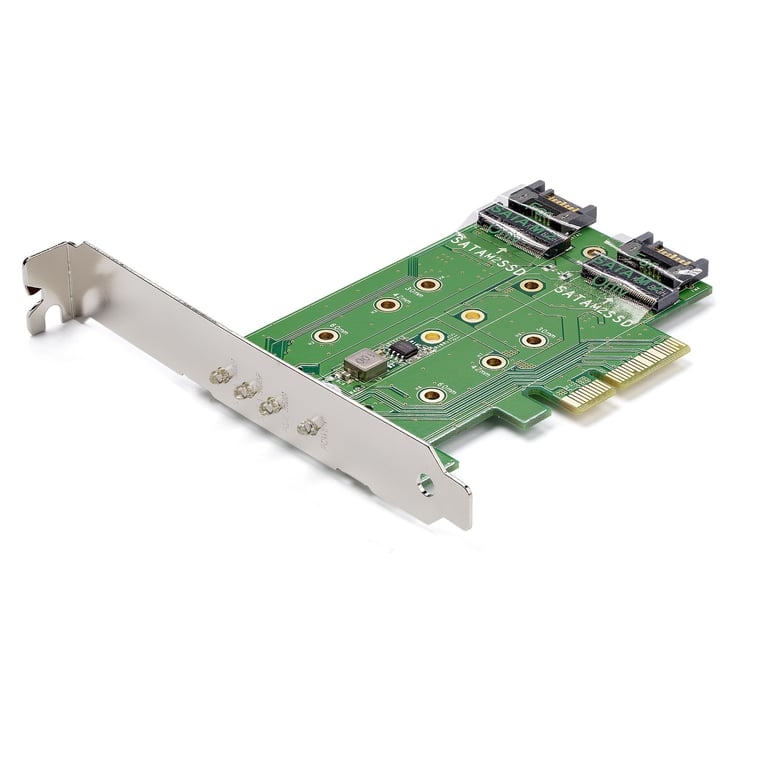 StarTech.com Carte contrôleur PCI Express 4x 2x .2 SATA III + 1x .2 PCI e NVMe