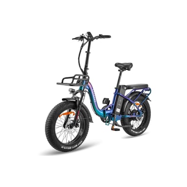 FAFREES F20 Max Vélo Électrique - Moteur 500W Batterie 48V 22.5AH Autonomie 110KM Freins à Disque - Vert Violet