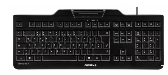 Tastiera QWERTY USB belga CHERRY KC 1000 SC Nero
