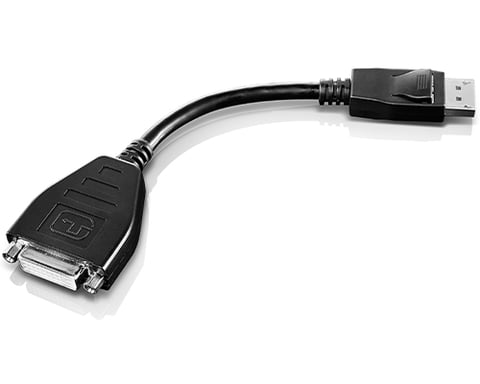 Lenovo 45J7915 adaptador de cable de vídeo 0,2 m DVI-D DisplayPort Negro