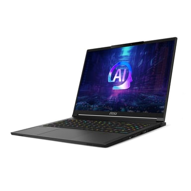 MSI Stealth A16 AI+A3XWHG NVIDIA GeForce AMD Ryzen AI 9 HX 370 Portátil 40,6 cm (16'') Quad HD+ 32 GB LPDDR5x-SDRAM 2 TB SSD NVIDIA GeForce RTX 5070 Ti Wi-Fi 7 (802.11be) Windows 11 Home Negro