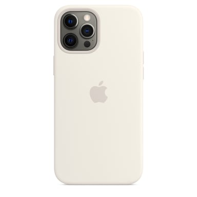 APPLE iPhone 12 Pro Max Coque en Silicone avec MagSafe - Blanc