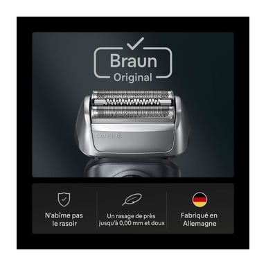 Tete de rasoir BRAUN Series 8 - 4+1 éléments - 100 % fabriqué en Allemagne