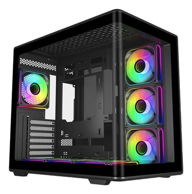Cooler Master Elite 600 Midi Tower Noir, Transparent - Neuf