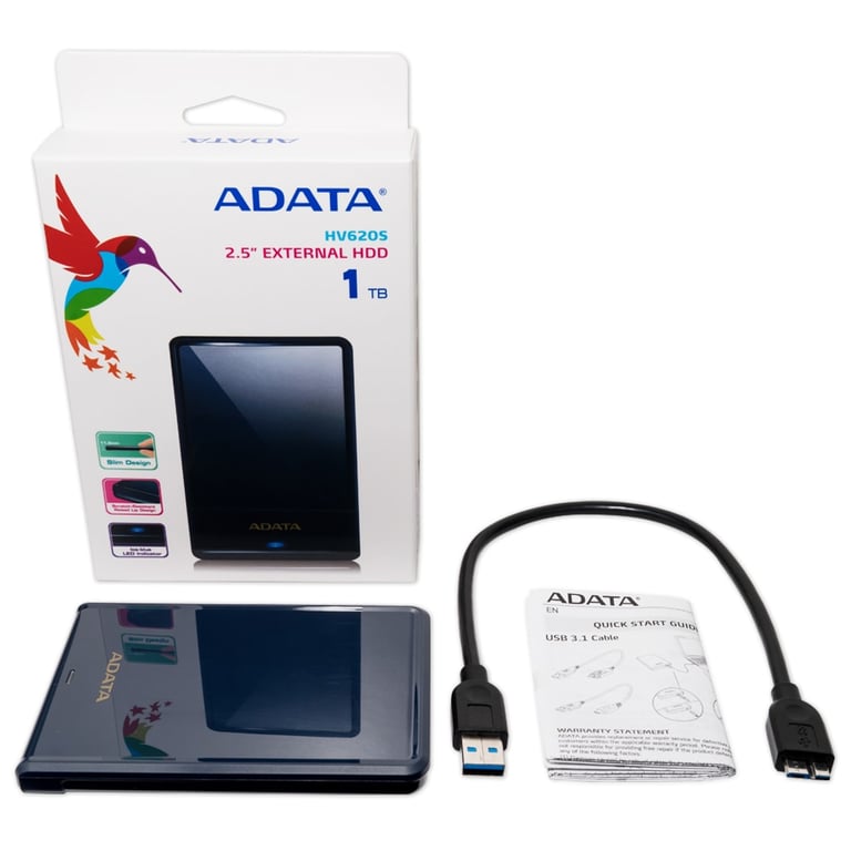 ADATA Classic HV620S Disque dur externe portable USB 3.0 - vue 4