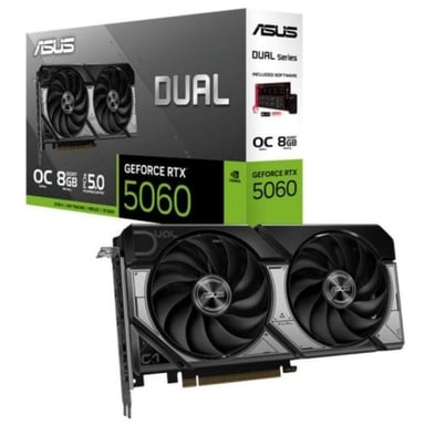 Tarjeta Gráfica Asus Dual GeForce RTX 5060 OC- 8GB GDDR7