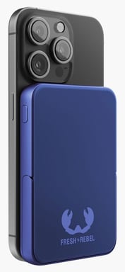Fresh 'n Rebel 228300 batería externa Polímero de litio 5000 mAh Cargador inalámbrico Azul
