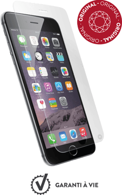 Protezione dello schermo piatto di iPhone SE 2022/SE/8/7/6S/6 con garanzia originale a vita di Force Glass
