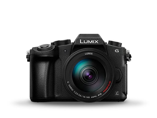 Panasonic Lumix DMC-G80 + 14-140mm G Vario Power OIS ASPH MILC 16 MP Live MOS 4592 x 3448 pixels Noir