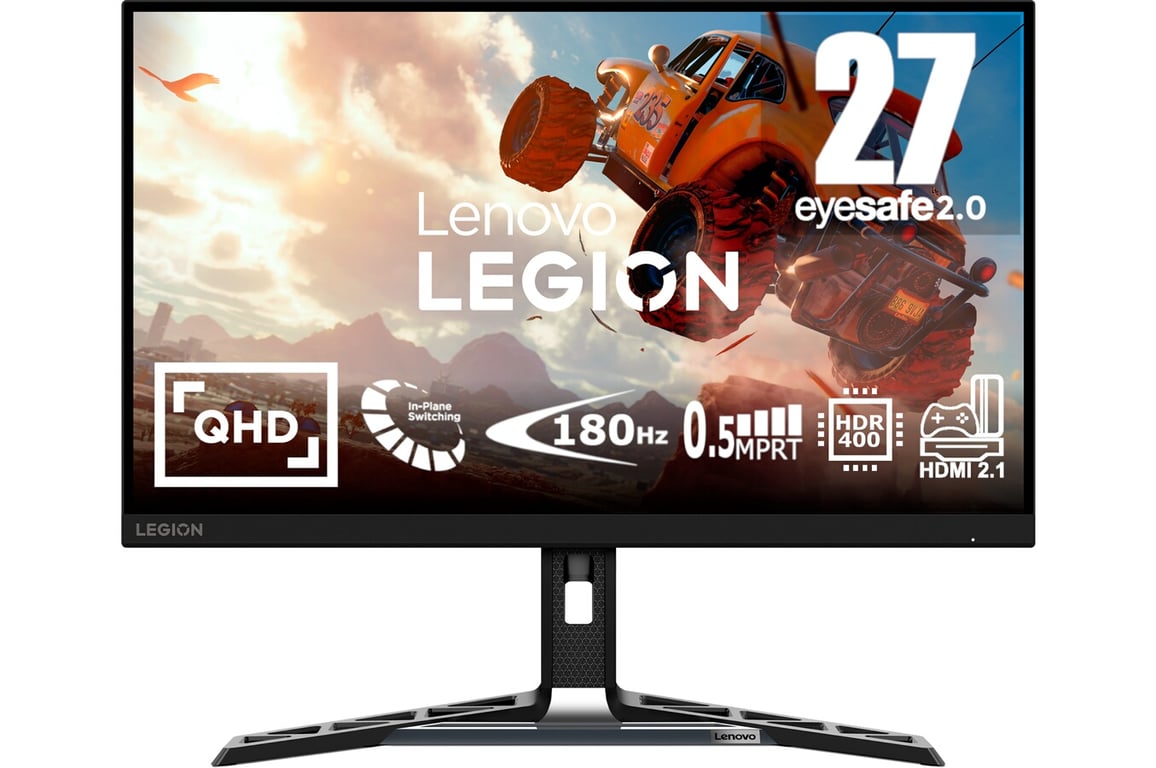 Ecran PC Lenovo LEGION R27qe 27 QHD IPS 0.5MS MPRT 180HZ 450NITS REGLABLE HAUTEUR INCLINABLE TILT SWIVEL LIFT PIVOT - vue 8
