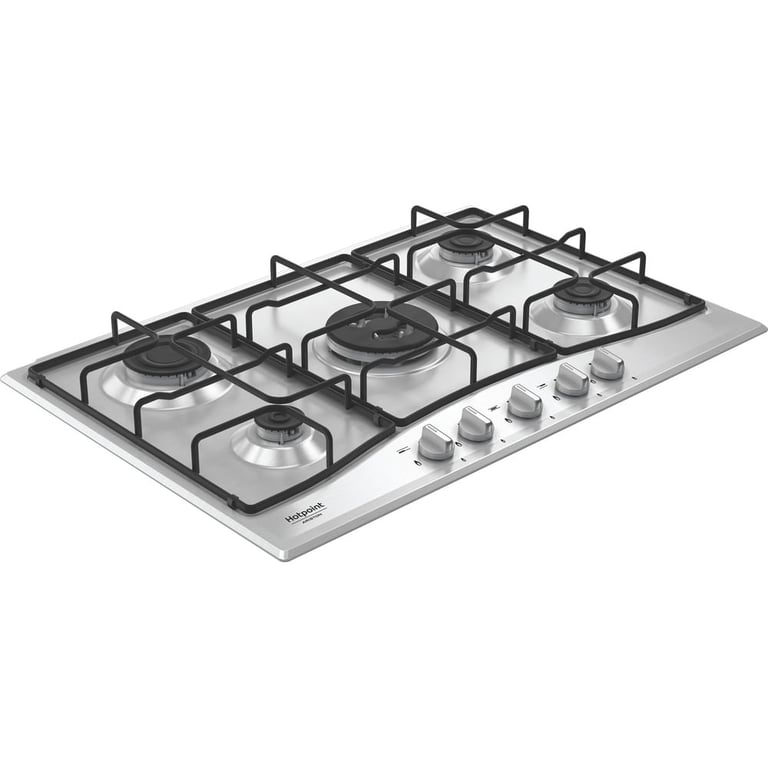Hotpoint PCN R753N TIXHA 5 brûleurs 75 cm acier inoxydable Neuf - vue 3