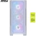 MSI MAG Forge M100R Midi Tower Transparente, Blanco