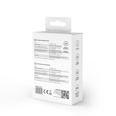 Savio LA-06 USB Type A & C Quick Charge Power Delivery 3.0 Indoor Tablette, téléphone Blanc Secteur Charge rapide Intérieure