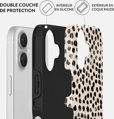 Burga Funda para iPhone 16 Plus MagSafe Tough A prueba de golpes Modelo Almond Latte Beige