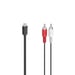 Hama 00200730 câble audio 1,5 m RCA USB Noir