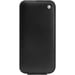 Housse cuir Apple iPhone 15 Pro Max - Rabat vertical - Noir - Cuir lisse couture
