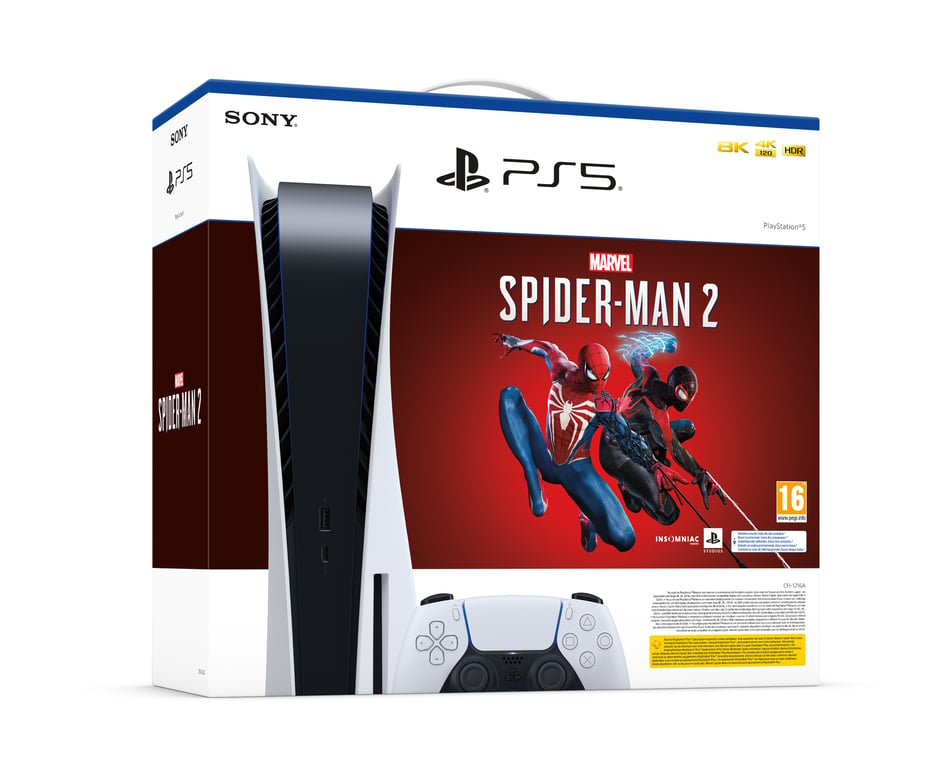 Pack PS5 & Spider-man 2 - Console de jeux Playstation 5 (Standard) - Sony