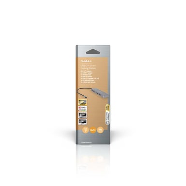 Nedis CCBW64260AT02 hub & concentrateur USB 3.2 Gen 1 (3.1 Gen 1) Type-C Anthracite