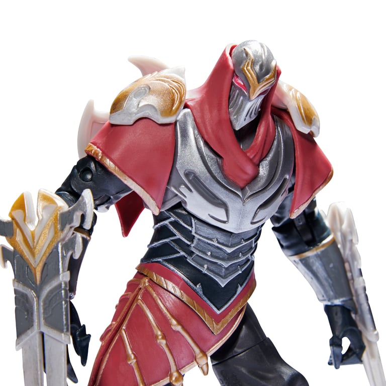League of Legends - FIGURINE PREMIUM 18 CM ZED - Figurine Articulée Zed 18 cm A Collectionner - Avec Détails Qualité Et 2 Accessoires - Collection Champion - 6062261 - Jouet Enfant 12 ans et + - Neuf