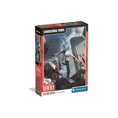 CLEMENTONI - Compacto 1000 piezas - Hombre Motosierra