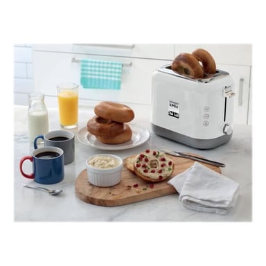 Grille-pain KENWOOD kMix TCX751WH 900 W 2 fentes, décongélation, baguette, réchauffage Blanc