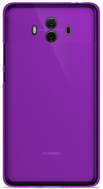 Coque silicone unie compatible Givré Violet Huawei Mate 10