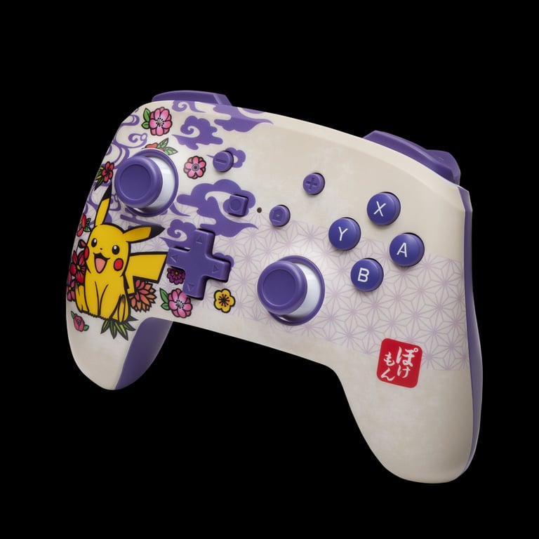 PowerA Manette sans Fil améliorée pour Nintendo Switch modèle OLED et Switch Lite Accessoire de Jeu Manette de Jeu Manette Gaming Manette Bluetooth sous Licence Officielle Pokémon Blossom - vue 2