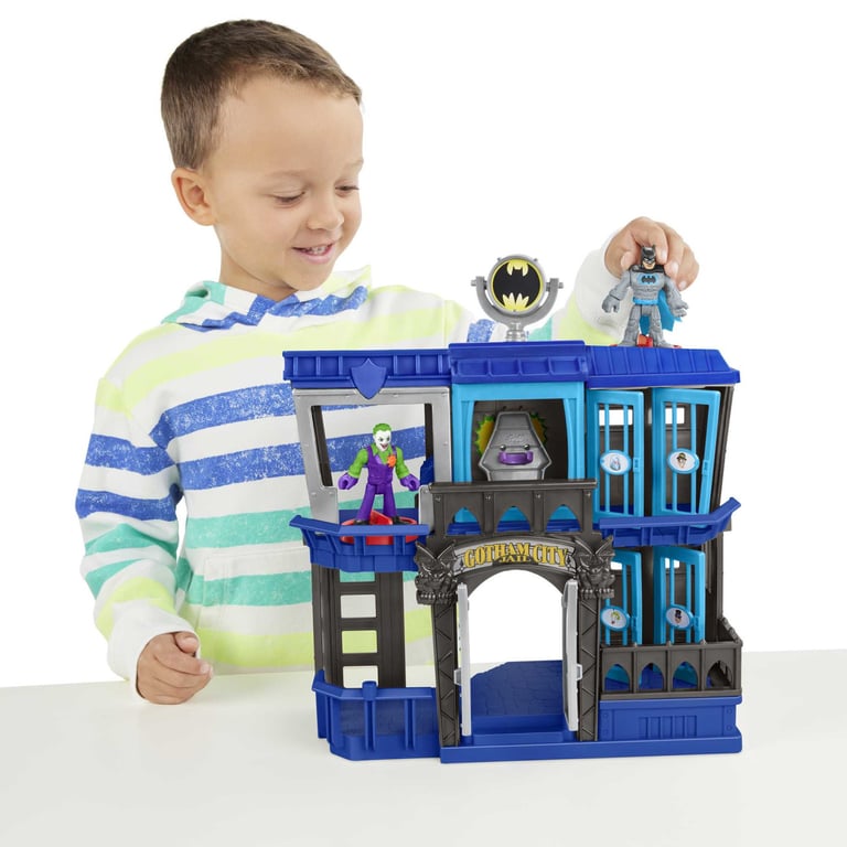 Coffret de jeu Fisher Price Imaginext HHP81 Prison de Gotham 2 figurines Éclairage inclus - vue 3