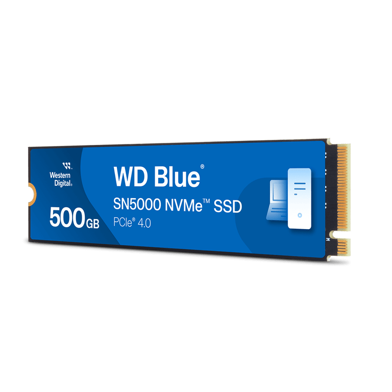 WD Blue SN5000 WDS500G4B0E - SSD - 500 GB - internal - M.2 2280 - PCIe 4.0 x4 (NVMe) - Neuf