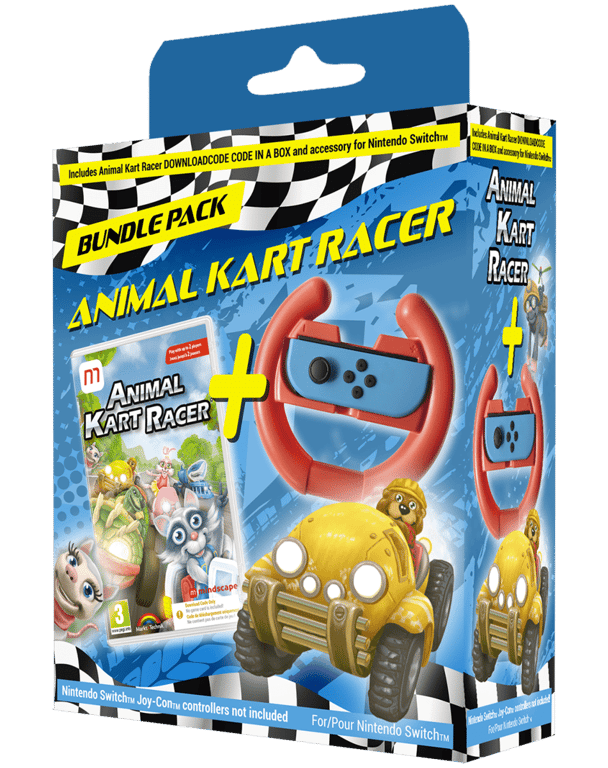 Jeu de course Animal Kart Racer Nintendo SWITCH 4 joueurs Code de téléchargement Standard - vue 1