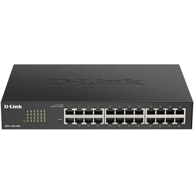 D-Link DGS-1100-24V2 Géré L2 Gigabit Ethernet (10/100/1000) 1U Noir, Gris