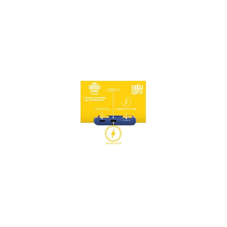 EXCLUSIV LEMON Batterie de secours 5 000mAh Magsafe - vue 4