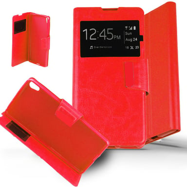 Etui Folio Rouge compatible Sony Xperia XA