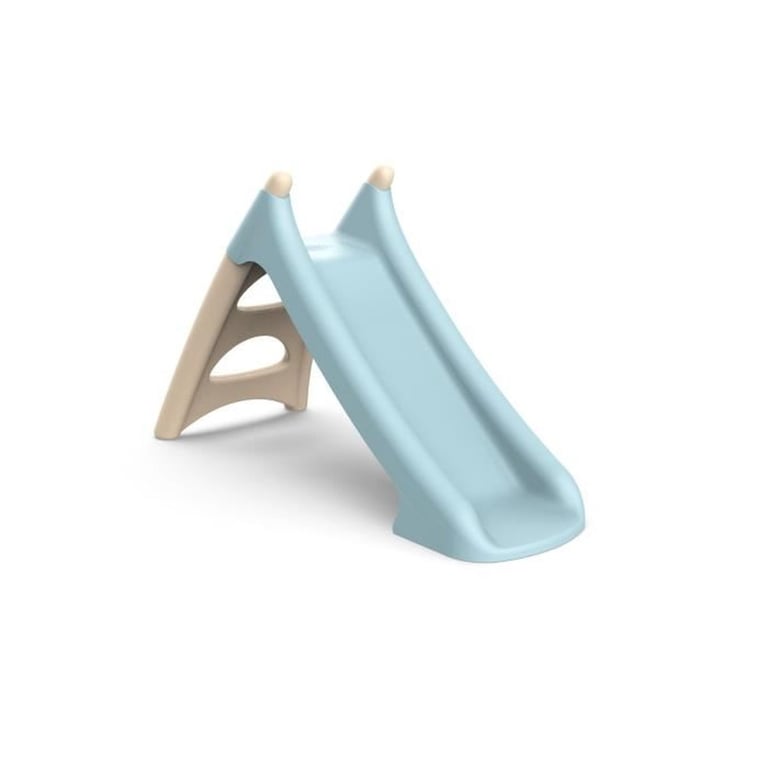 Toboggan de jardin SMOBY Life XS Bleu 90 cm, échelle amovible, marches antidérapantes, surface Anti-UV - Neuf