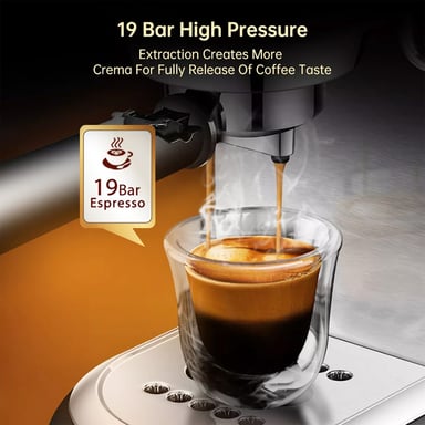 H11 - Cafetière/Cafetera 20 bars avec fonction eau chaude 20 bars
