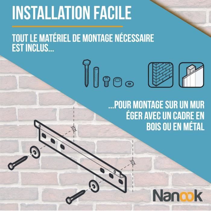 NANOOK Support Mural inclinable pour téléviseurs de 32 55 Pouces Solution de Montage pour des télés LCD et O LED - vue 3