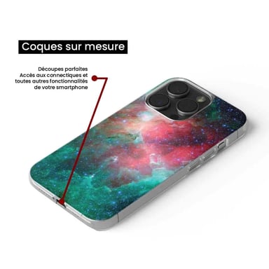 Coque en silicone - Compatible Samsung Galaxy A13 4G - design nebuleuse