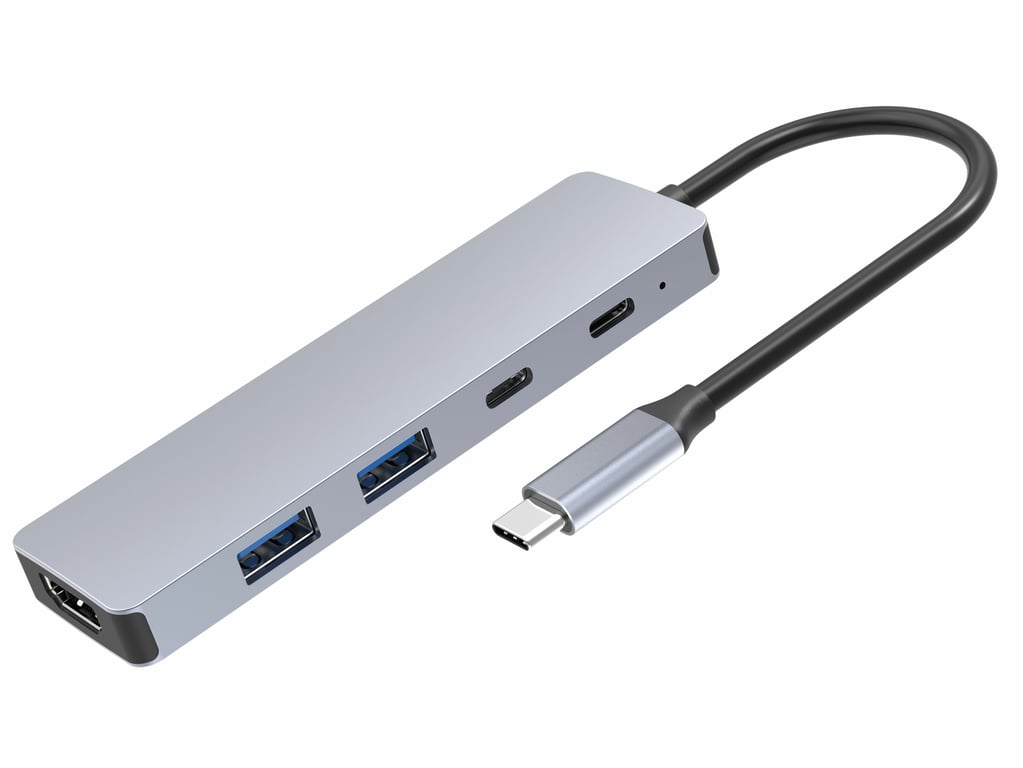 DLH DY TU5105 hub & concentrateur USB Type C 5000 Mbit/ Neuf