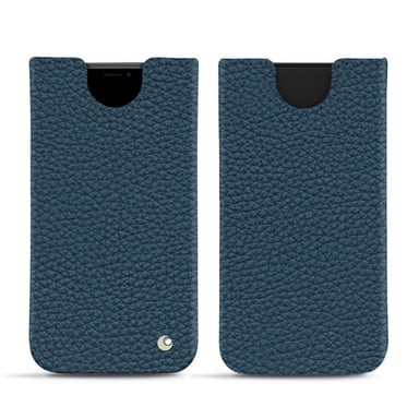 Pochette cuir Apple iPhone Xr -  - Bleu - Cuir grainé