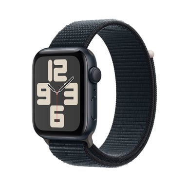 Watch SE 2024 (GPS) Boitier en aluminium Minuit de 44mm avec Boucle Sport, Noir