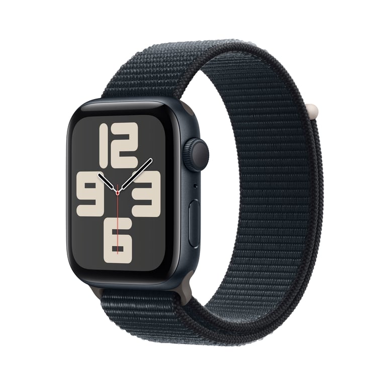 Watch SE 2024 (GPS) Boitier en aluminium Minuit de 44mm avec Boucle Sport, Noir - Neuf
