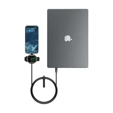 Câble USB-C pour Apple Watch 1,5m Universel Noir