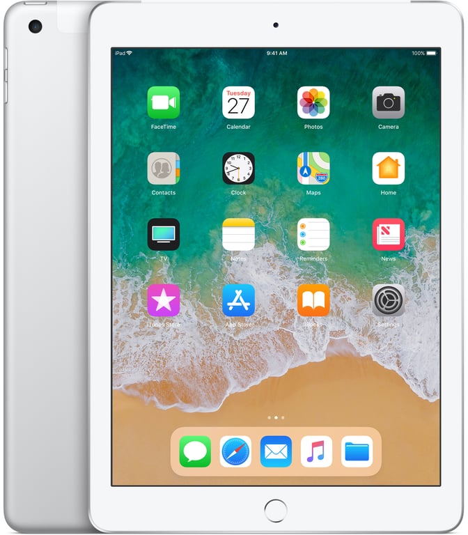 Apple iPad 6 4G Lte 32 Go 24,6 Cm (9.7 ) Wi-Fi 5 (802.11Ac) Ios 11 Argent - Bon État