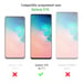 EVETANE Coque Samsung Galaxy S10 Antichoc Silicone + 2 Vitres en verre trempé Protection écran