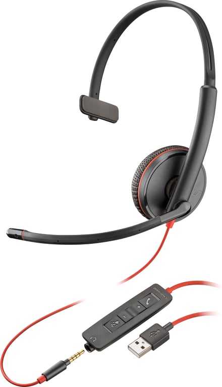 POLY Blackwire 3215 Casque Avec fil Arceau AppelsMusique USB Type A Neuf - vue 5